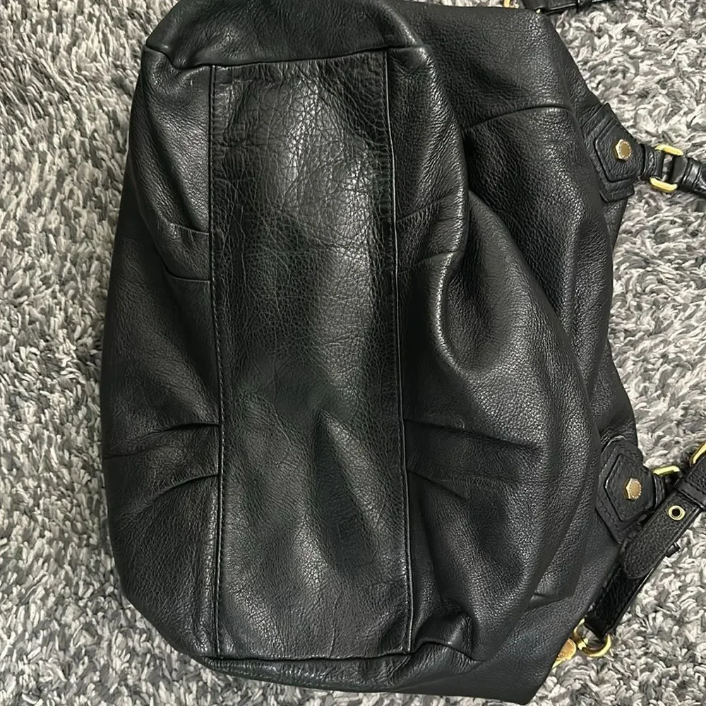 Marc by Marc Jacobs Black Leather Hobo Crossbody Shoulder Bag + Dust Bag